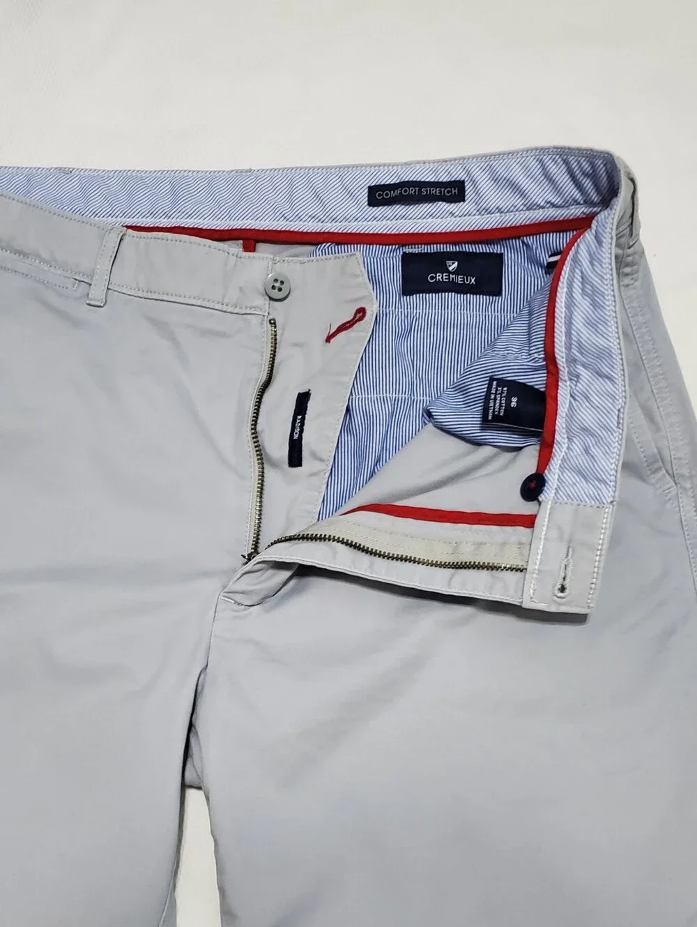 Cremieux Madison Comfort Stretch Shorts Gray 36 Waist